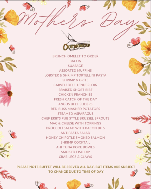 Mother's Day at Outrigger's
